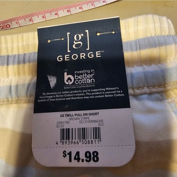 George shorts set of (2) men's large 36/38" soft silver/ Multicolored NWT - Picture 4 of 9